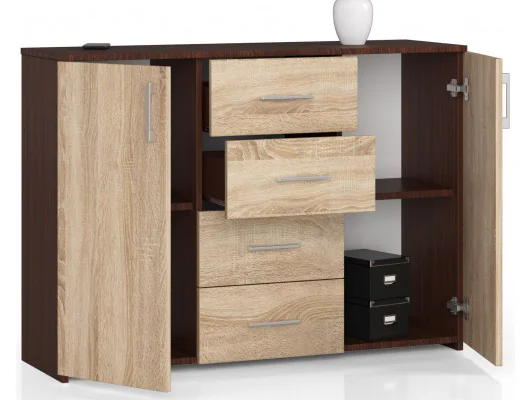 KOMODA K45 WENGE / DĄB SONOMA