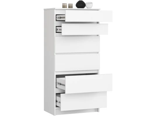 Zobacz KOMODA K60 6SZ CLP PK BIAŁY KOMODA K60 6SZ CLP PK BIAŁY