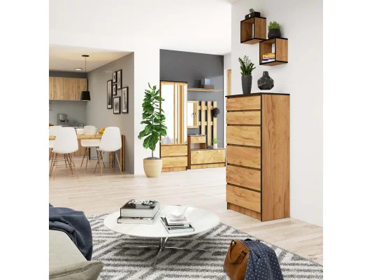 KOMODA K60 6SZ CLP DĄB CRAFT