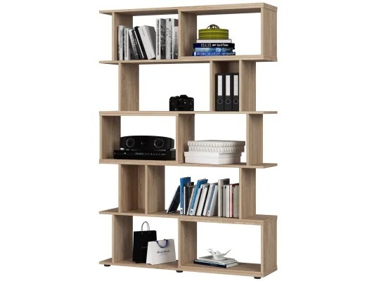 Zobacz Regał z półkami FIX - dąb sonoma Regał z półkami FIX - dąb sonoma