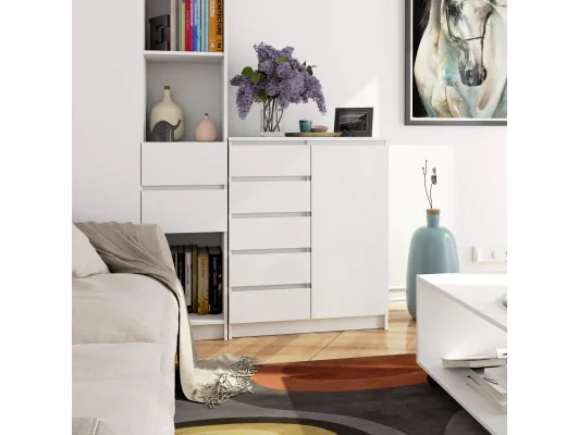 KOMODA K80 1D 5SZ PK BIAŁY