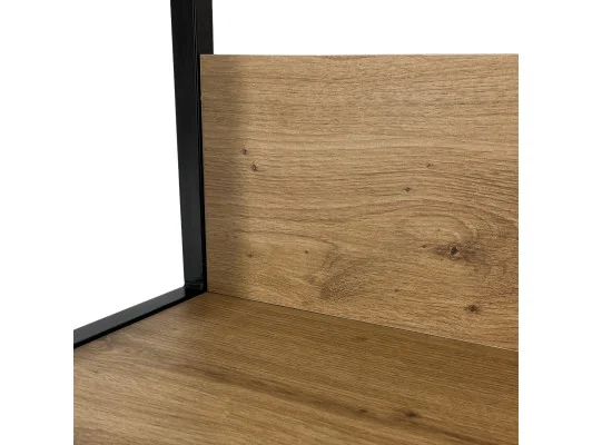 REGAŁ INDUSTRIALNY 600 CZARNY/DĄB ARTISAN