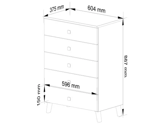 KOMODA MOBI K-05 KASZMIR ZŁOTO
