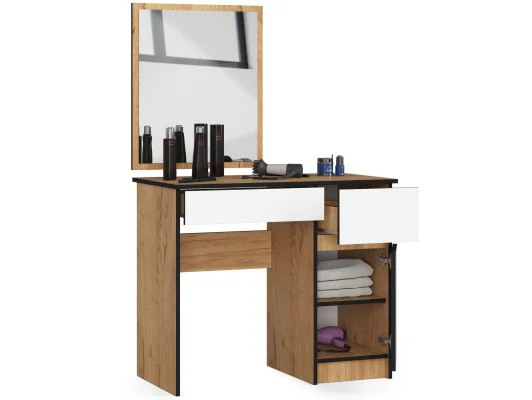 Zobacz TOALETKA KOSMETYCZNA Z LUSTREM P-2/SL 500x600 PRAWA DĄB CRAFT / BIAŁA TOALETKA KOSMETYCZNA Z LUSTREM P-2/SL 500x600 PRAWA DĄB CRAFT / BIAŁA