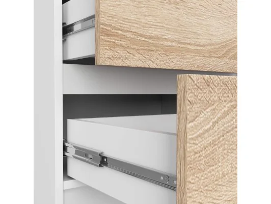 KOMODA K60 5SZ CLP PK BIAŁY / SONOMA