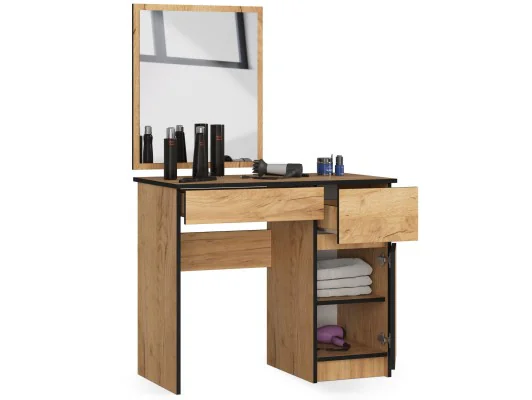 Zobacz TOALETKA KOSMETYCZNA Z LUSTREM P-2/SL 500x600 PRAWA DĄB CRAFT TOALETKA KOSMETYCZNA Z LUSTREM P-2/SL 500x600 PRAWA DĄB CRAFT