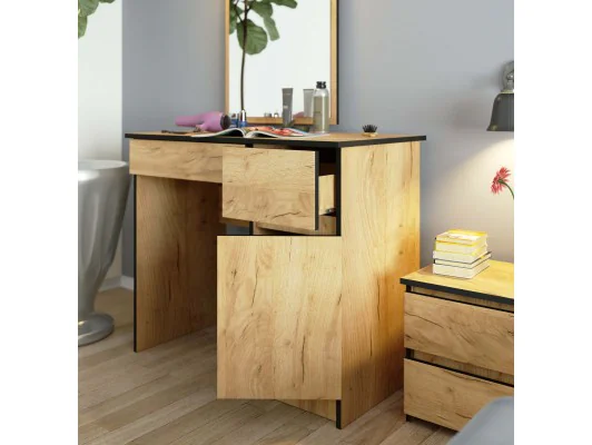 TOALETKA KOSMETYCZNA Z LUSTREM P-2/SL 500x600 PRAWA DĄB CRAFT