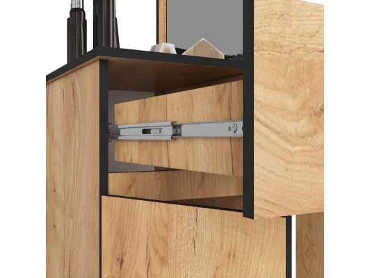 TOALETKA Z LUSTREM CLP P-2/SL LEWE PK DĄB CRAFT