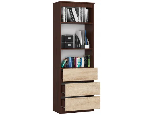 REGAŁ R60 3SZ 2P CLP VENGE / SONOMA