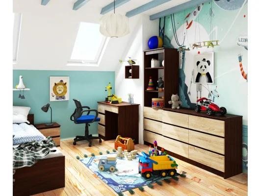 REGAŁ R60 3SZ 2P CLP VENGE / SONOMA