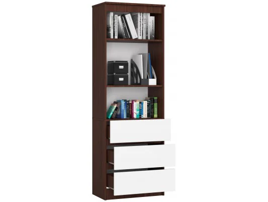 REGAŁ R60 3SZ 2P CLP VENGE / BIAŁY