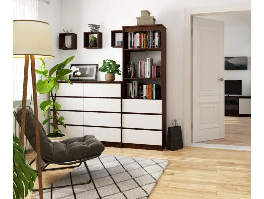 REGAŁ R60 3SZ 2P CLP VENGE / BIAŁY