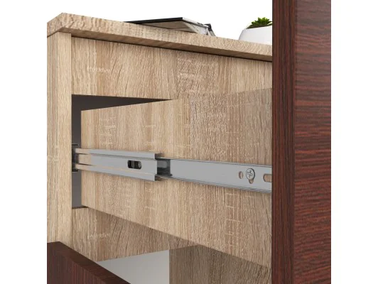 KOMODA K80 2D 1SZ CLP PK DĄB SONOMA / WENGE