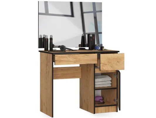 Toaletka z lustrem CLP P-2/SL 900x600 PRAWA DĄB CRAFT