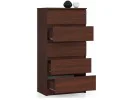 KOMODA K 60 cm 5 SZUFLAD WENGE