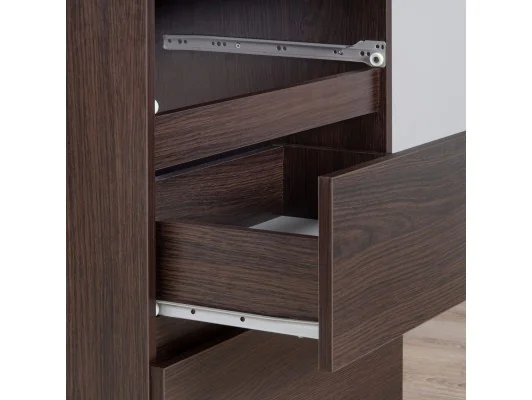 KOMODA K 60 cm 5 SZUFLAD WENGE