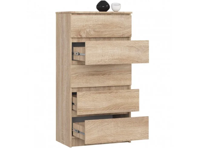 KOMODA K60 5SZ CLP PK DĄB SONOMA