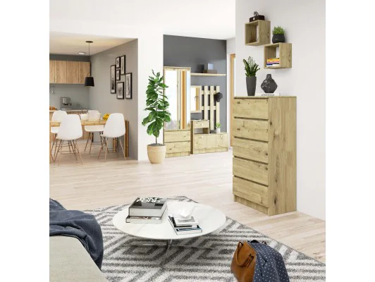 KOMODA K60 5SZ CLP PK DĄB ARTISAN