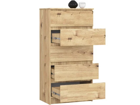 KOMODA K60 5SZ CLP PK DĄB ARTISAN