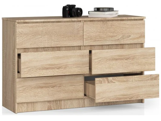Zobacz KOMODA K140 6SZ CLP DĄB SONOMA KOMODA K140 6SZ CLP DĄB SONOMA