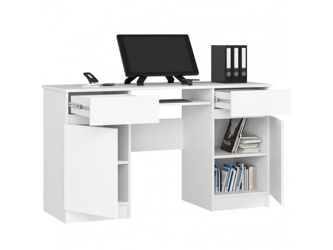 BIURKO CLP A5 2D 2SZ BIAŁE