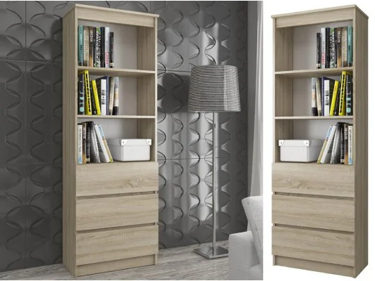 REGAŁ R60 3SZ 2P CLP PK DAB SONOMA