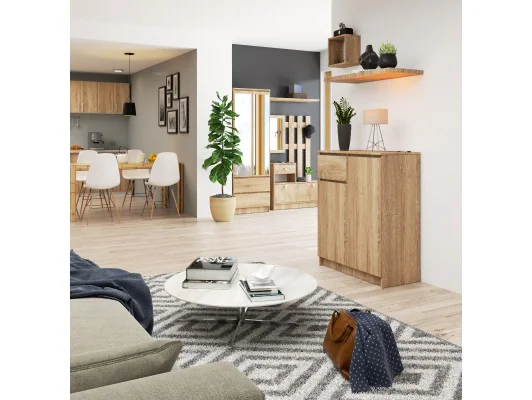 KOMODA K80 2D 1SZ CLP PK DĄB SONOMA