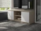 SZAFKA RTV 140 cm 2D 1P SONOMA / BIAŁA