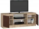SZAFKA RTV 140 cm 2D 1P SONOMA / WENGE