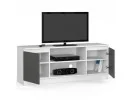 KOMODA RTV K140 2D 1P CLP BIAŁY / SZARY