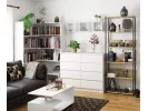REGAŁ INDUSTRIALNY 700 CZARNY/DĄB ARTISAN