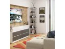 REGAŁ METALOWY LOFT 500 BIAŁY/SZARY