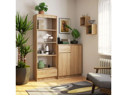 REGAŁ R60 1SZ 4P CLP PK DĄB SONOMA