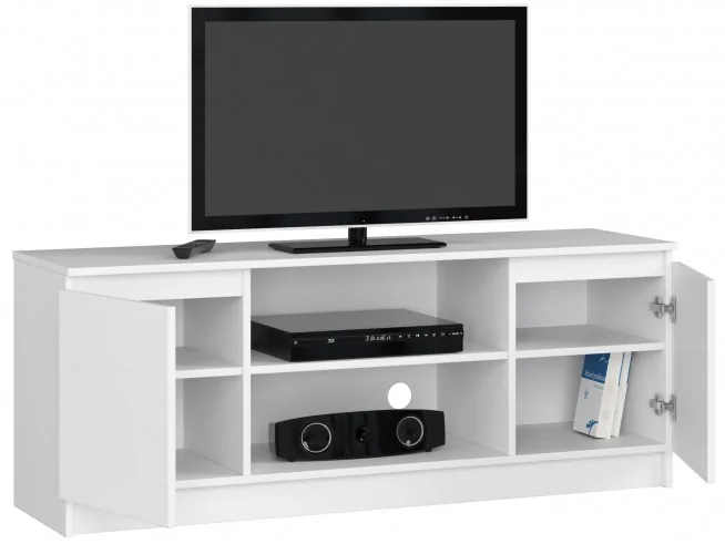 SZAFKA RTV 140 cm 2D 1P BIAŁA