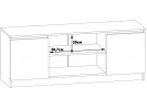 SZAFKA RTV 140 cm 2D 1P SONOMA
