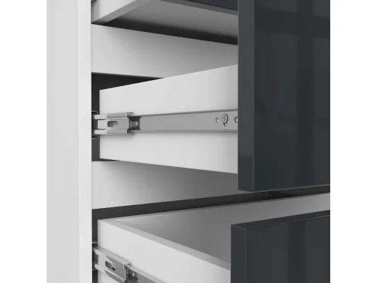 SZAFKA NOCNA CL3 60 cm PK BIAŁA / GRAFIT POŁYSK