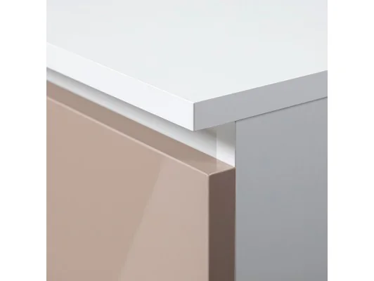SZAFKA NOCNA CL3 60 cm PK BIAŁA / CAPPUCCINO POŁYSK