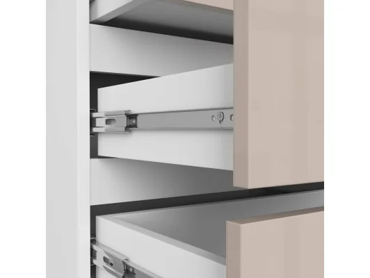 SZAFKA NOCNA CL3 60 cm PK BIAŁA / CAPPUCCINO POŁYSK