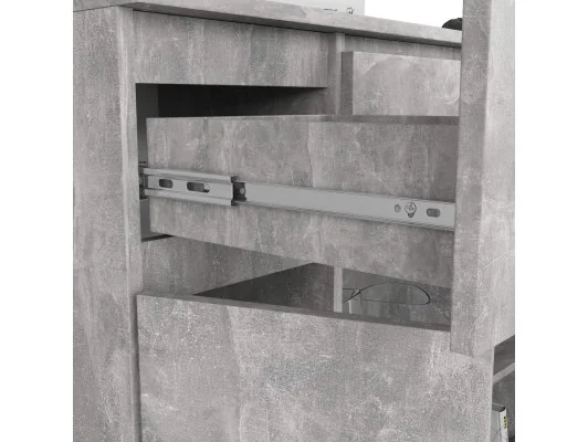 KOMODA K100 2D 3SZ 1P PK BETON