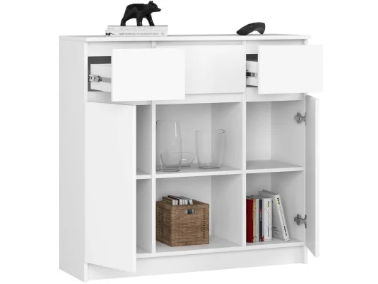 Zobacz KOMODA K100 2D 3SZ 1P PK BIAŁA KOMODA K100 2D 3SZ 1P PK BIAŁA