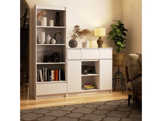 KOMODA K100 2D 3SZ 1P PK BIAŁA