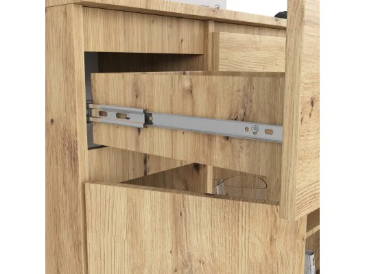 KOMODA K100 2D 3SZ 1P PK DĄB ARTISAN