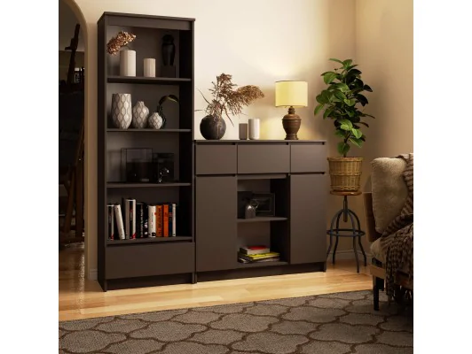 KOMODA K100 2D 3SZ 1P PK GRAFIT SZARY