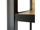 REGAŁ INDUSTRIALNY 400 CZARNY/DĄB ARTISAN