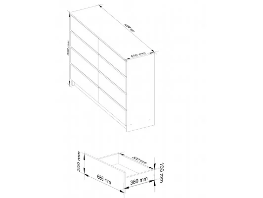 KOMODA K140 8SZ CLP OLCHA