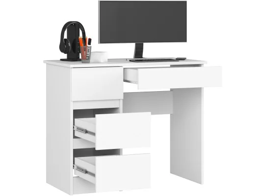 Zobacz BIURKO A-7 CLP PK BIAŁE LEWOSTRONNE BIURKO A-7 CLP PK BIAŁE LEWOSTRONNE