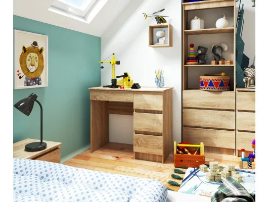 BIURKO A-7 CLP DĄB SONOMA PK PRAWOSTRONNE