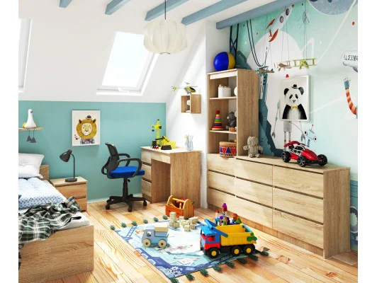 BIURKO A-7 CLP DĄB SONOMA LEWOSTRONNE