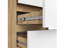 KOMODA CL6 PK DĄB ARTISAN / BIAŁA