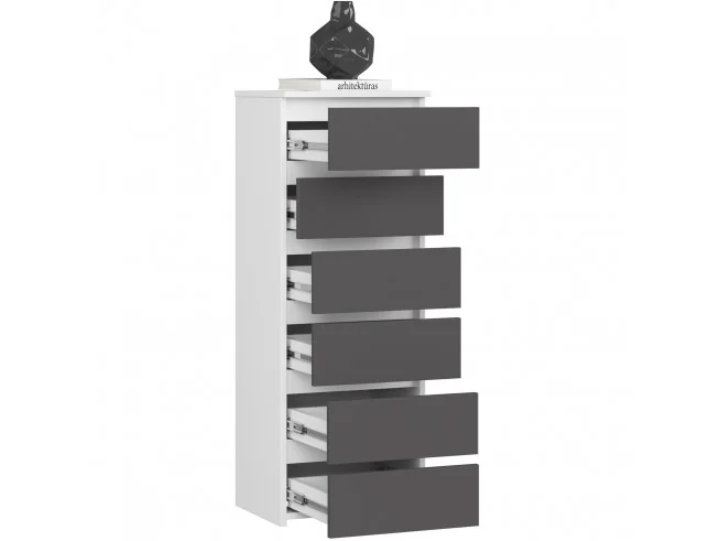 KOMODA CL6 PK BIAŁA / SZARA